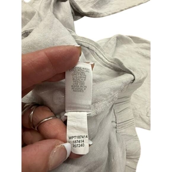 "J.JILL" Linen Stretch Women's Capris  Side Zip SZ 3X Beachwear Summer Resort - Picture 10 of 10